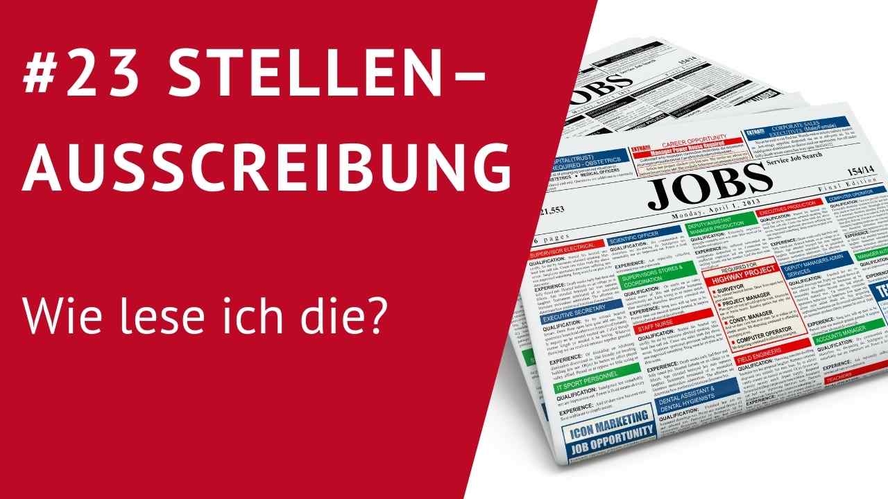 Wie lese ich Stellenausschreibungen