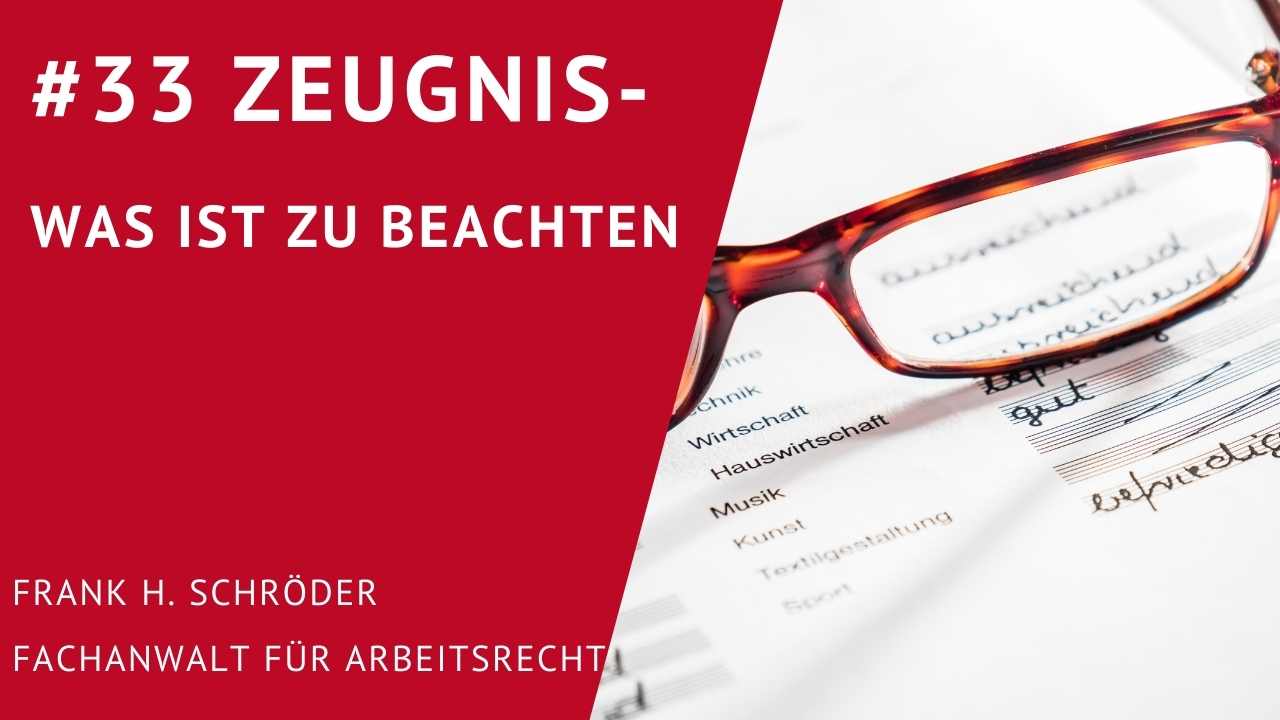 Zeugnis was ist zu beachten