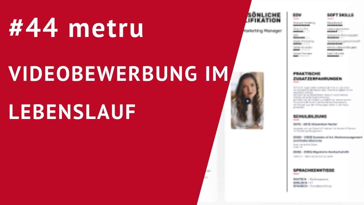 video im Lebenslauf