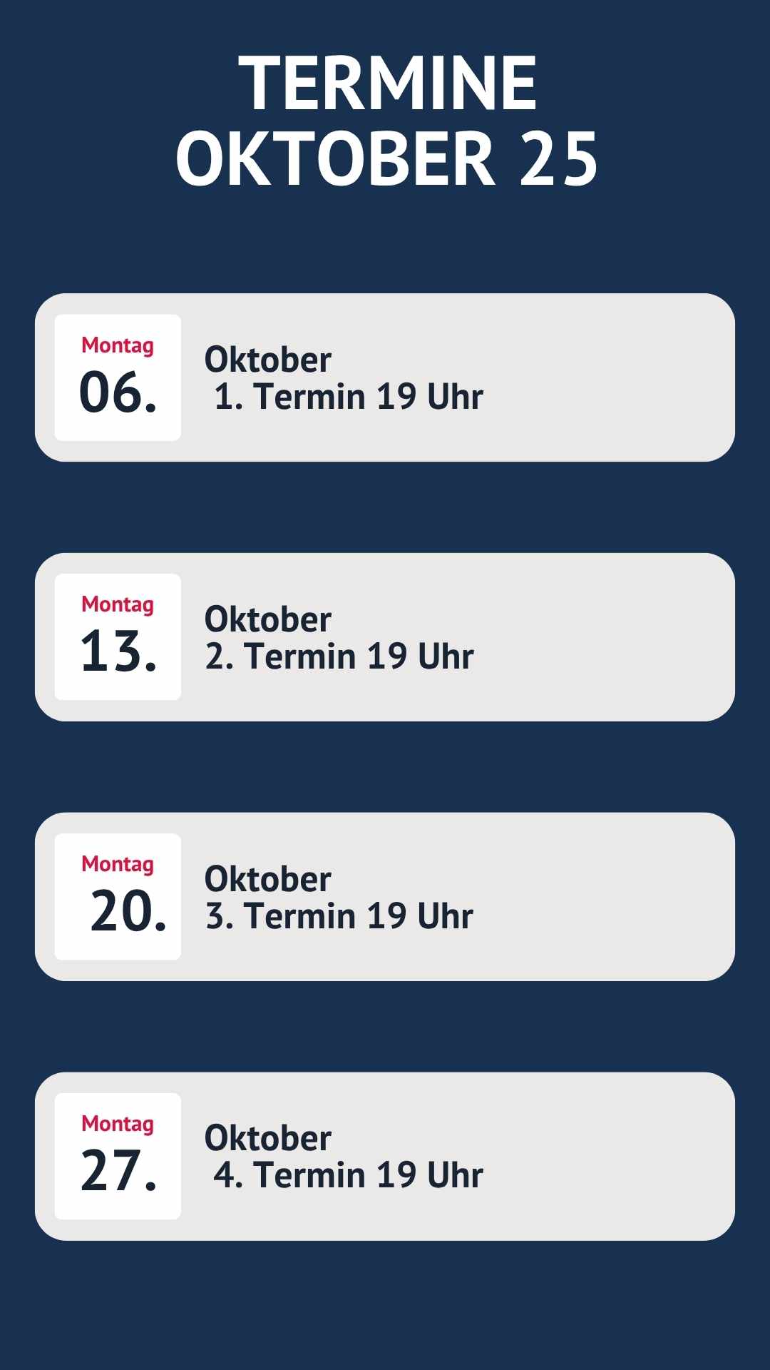 NEXT STEP Oktober 25 Termine NEXT STEP MENTORING Programm richtiger Job